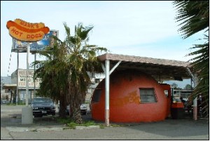 The original Mark's Hot Dogs stand on Alum Rock Avenue in east San Jose (photo by www.roadfood.com)