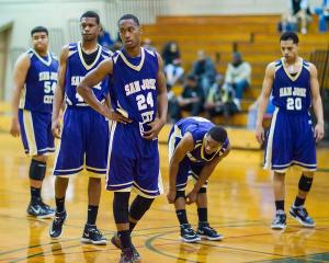 Speed City Getting Ready to Run (photo courtesy of Twitter @SJCCBasketball #sjcchoops #speedcity )
